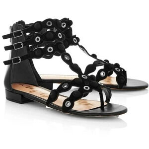 SAM EDELMAN women's Desi suede leather T strappy gladiator bohemian sandals, 7.5